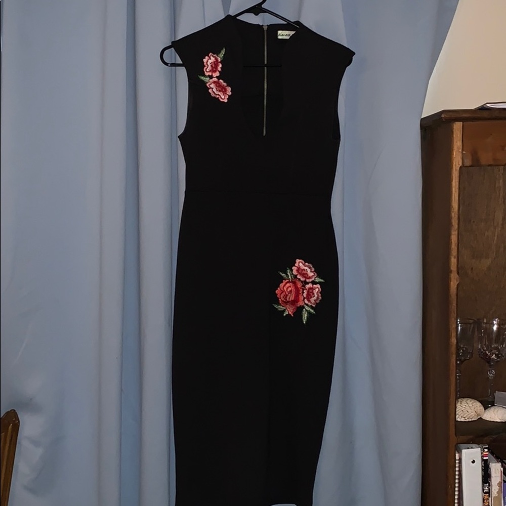 Pencil low cut dress